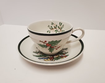 Cuthbertson house Lord nelson Christmas tree Tea cup and saucer