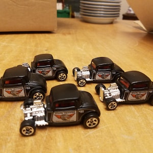 Lot of 5 Hot wheels 32 Ford State trooper Talluville, CA Hot rod toy cars 1997