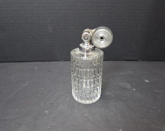 Antique  Marcel Franck Escale Baccarat cut crystal perfume bottle atomizer