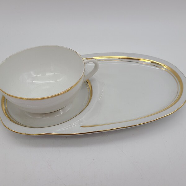 Tea Cup With Snack Plate Etsy