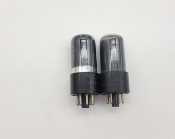 Pair of SYlvania Smoked glass 6V6GT Tubes