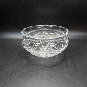 Grote Waterford dik geslepen kristallen elegante glazen schaal 9" MINT
