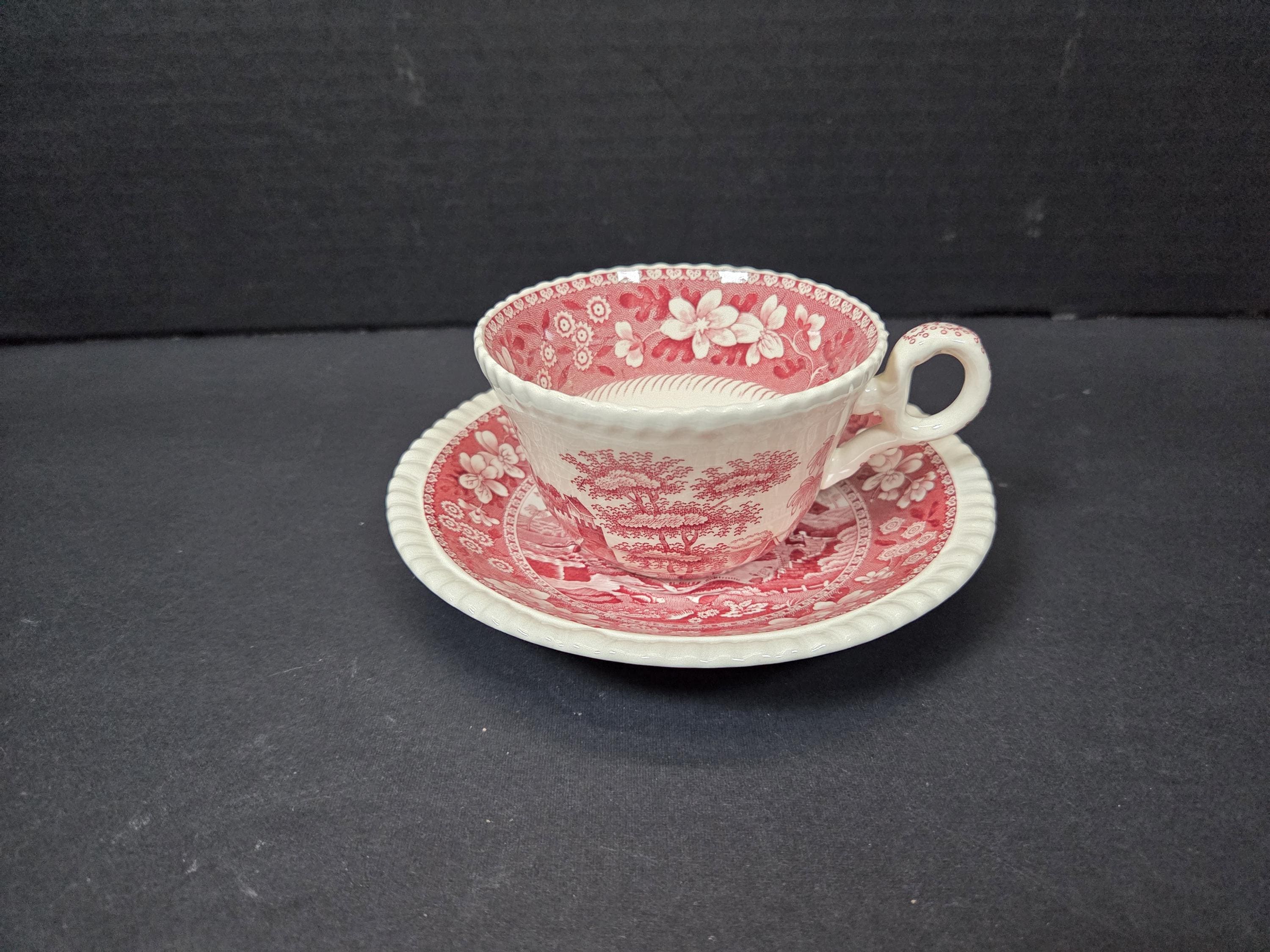 Red Spode Copeland Tower - Etsy