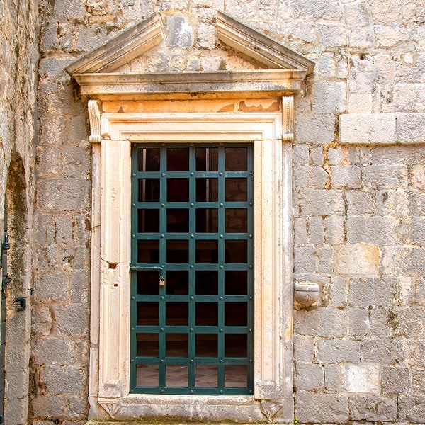 Rustic Door Print, Travel Photo, Old Village Architecture, Home, Office Decor, Wall Art, Door Photography, Digital Download, Iron Gate