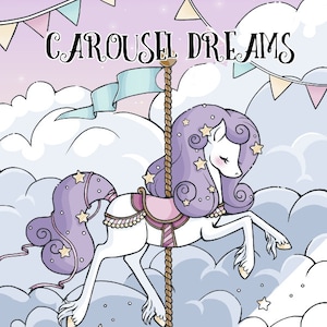 Carousel Dreams - A Digital Coloring Book