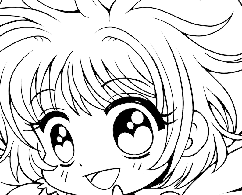 Magical Girl Digital Coloring Pack by YamPuff Sailor Moon | Etsy