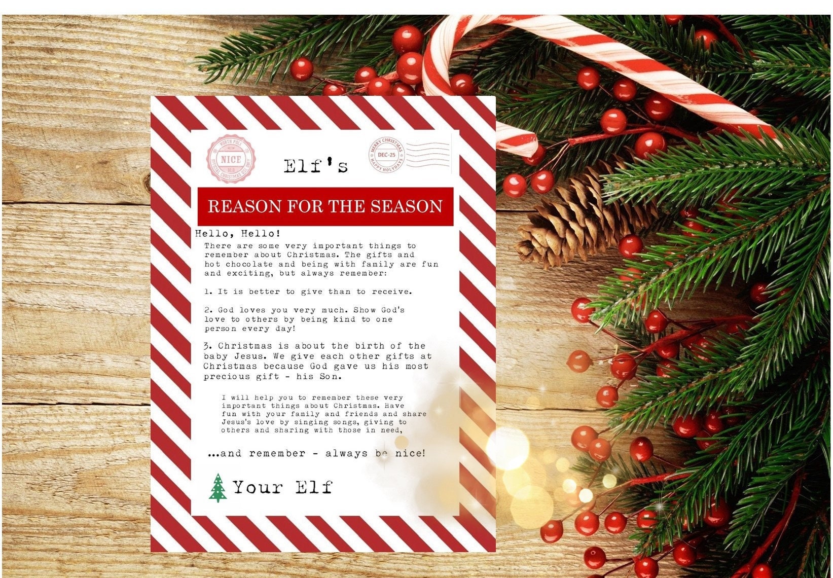Non-editable Christmas Elf Reason for the Season Christian Religious Printable INSTANT Downloadable Printable PDF - Etsy non-editable-christmas-elf-reason-for-the-season-christian-religious-printable-instant-downloadable-printable-pdf-etsy