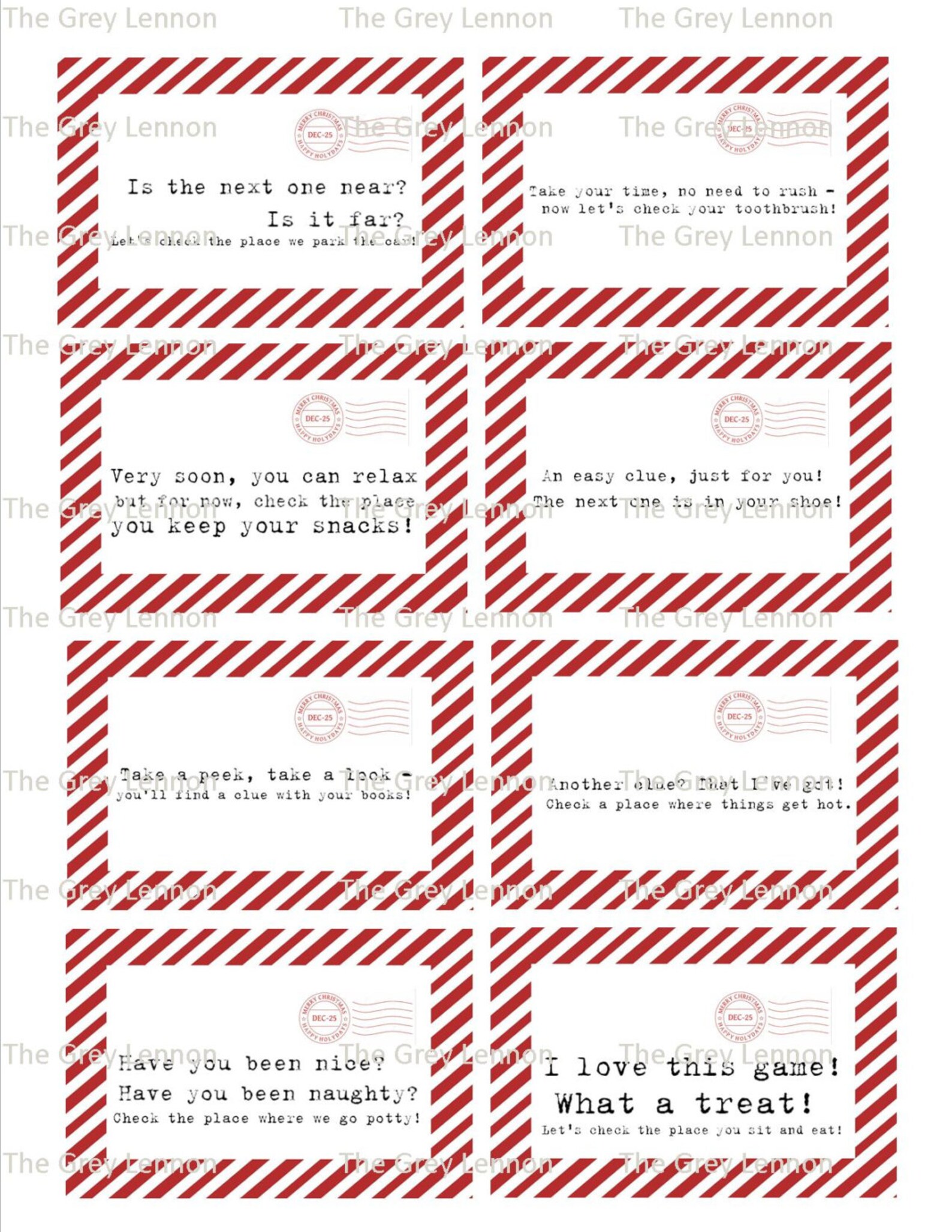 christmas-elf-8-scavenger-hunt-game-clues-fun-holiday-activity-etsy-uk
