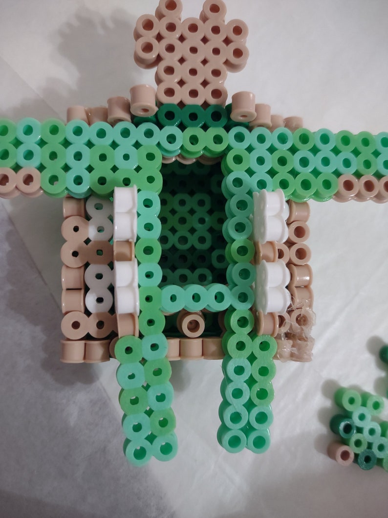 Minecraft Turtle Perler Bead Instructions Etsy