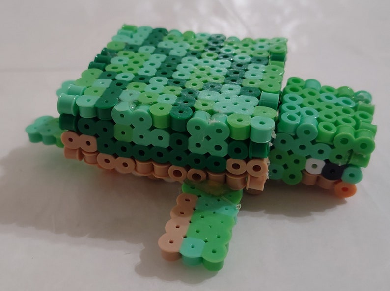 Minecraft Turtle Perler Bead Instructions Etsy