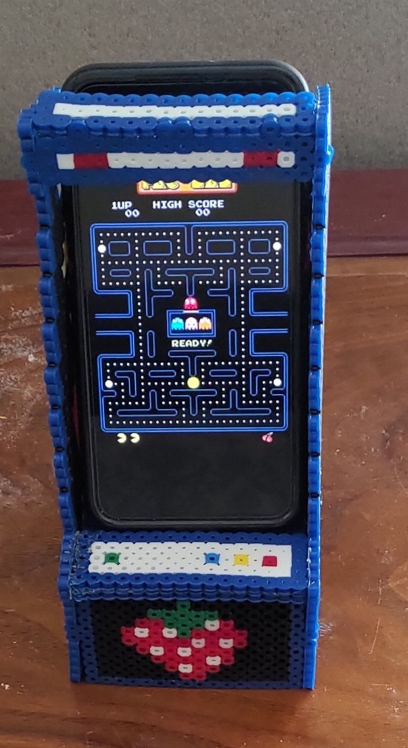 Pac man Perler Bead Arcade Cellphone Holder PDF Etsy pac-man-perler-bead-arcade-cellphone-holder-pdf-etsy