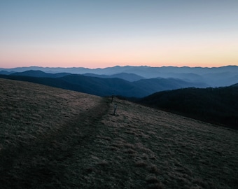 Max Patch Mountain at Dusk