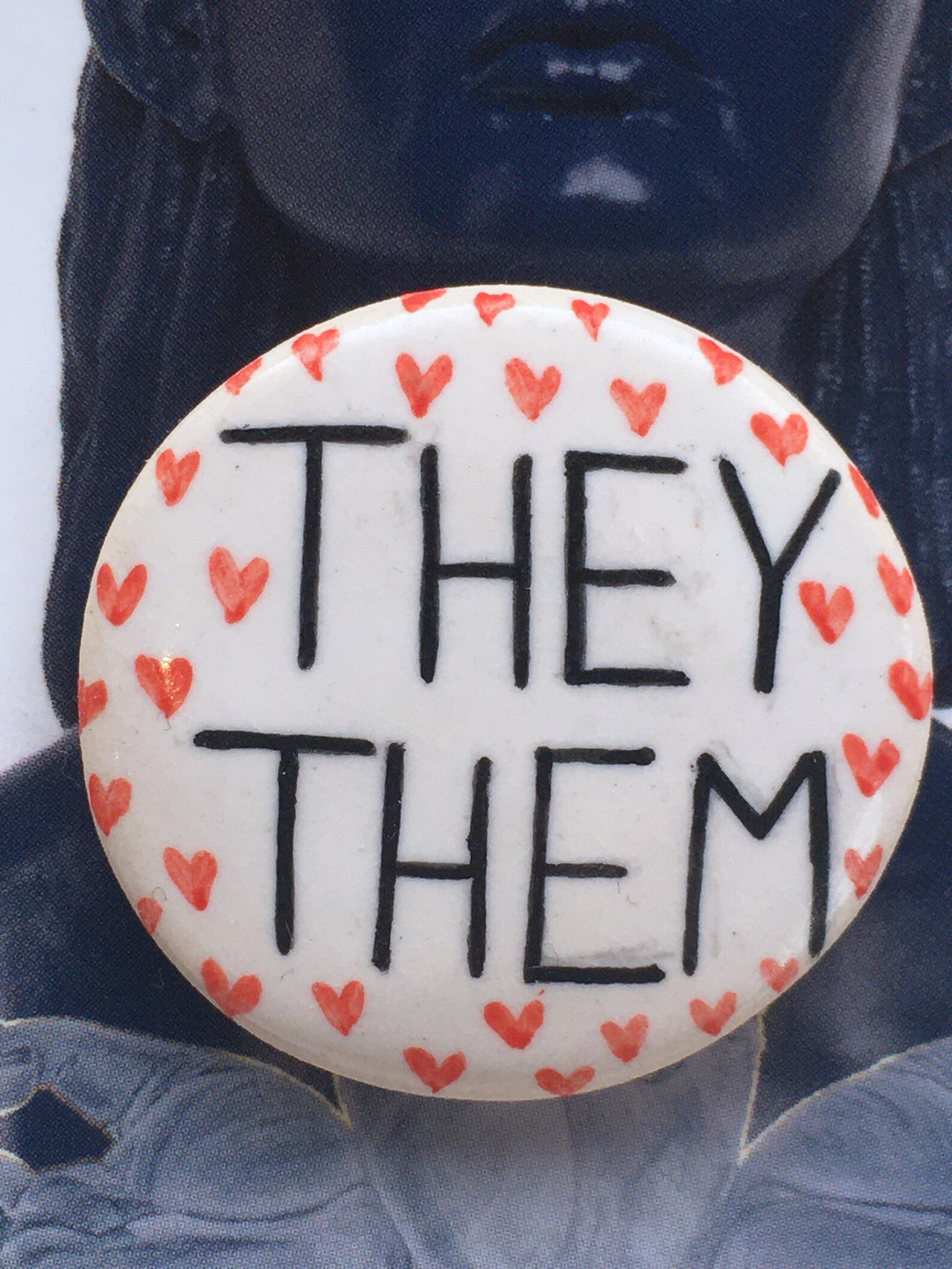 They them pin pronoun pin lgbtq pin gender neutral pin Etsy