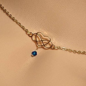 Day Collar * Infinity Heart w/ Color Options * Locking Options * 24/7 Wear