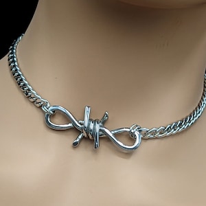 Barbed Wire Collar * Stainless Steel * Locking Options * 24/7 Wear
