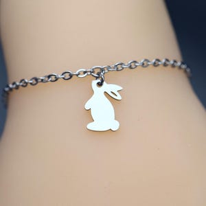 Halsband * Fußkettchen * Armband * Hasenanhänger * Verschlussoptionen * 24/7 tragbar