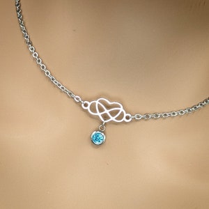 Day Collar Infinity Heart w/ Color Options Locking Options 24/7 Wear image 5