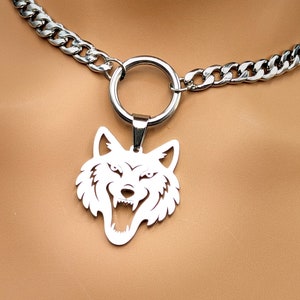 Dagkraag * O-ring met bedel wolfskop * Vergrendelingsopties * 24/7 te dragen