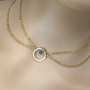 Day Collar * Gold O Ring w/ Color Options * Locking Options