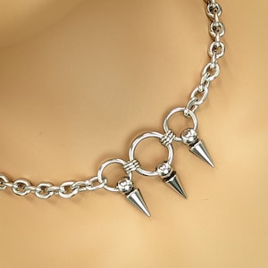 Day Collar * O Rings w/ Spike Dangles * Locking Options * 24/7 Wear