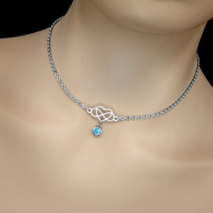 Day Collar Infinity Heart w/ Color Options Locking Options 24/7 Wear image 3