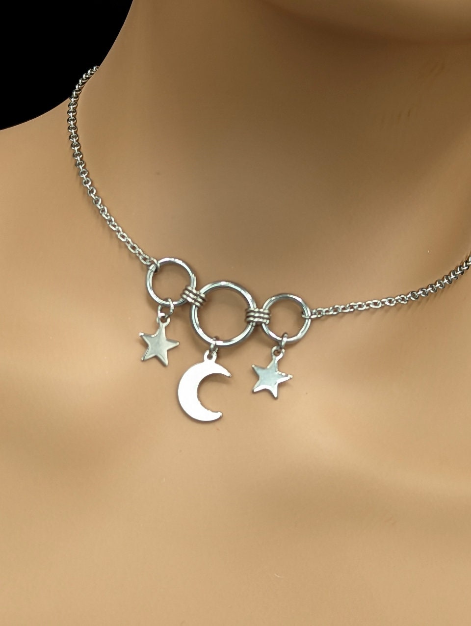 ●●NUMBERING●●Triple Star Strap Necklace #5773 5773 - NUMBERING
