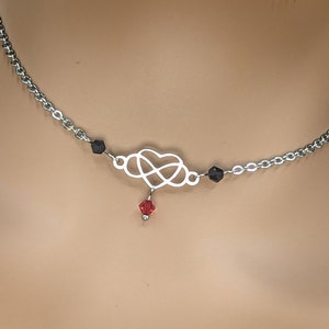 Day Collar * Infinity Heart w/ Color Options * Locking Options * 24/7 Wear