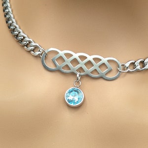 Collar de día * Colgante de diseño infinito con opciones de color * Opciones de bloqueo * Uso 24 horas al día, 7 días a la semana