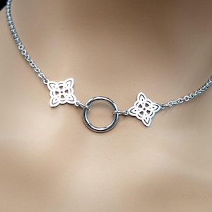 Witch&#39;s Knot Charms & O Ring Day Collar / Choker