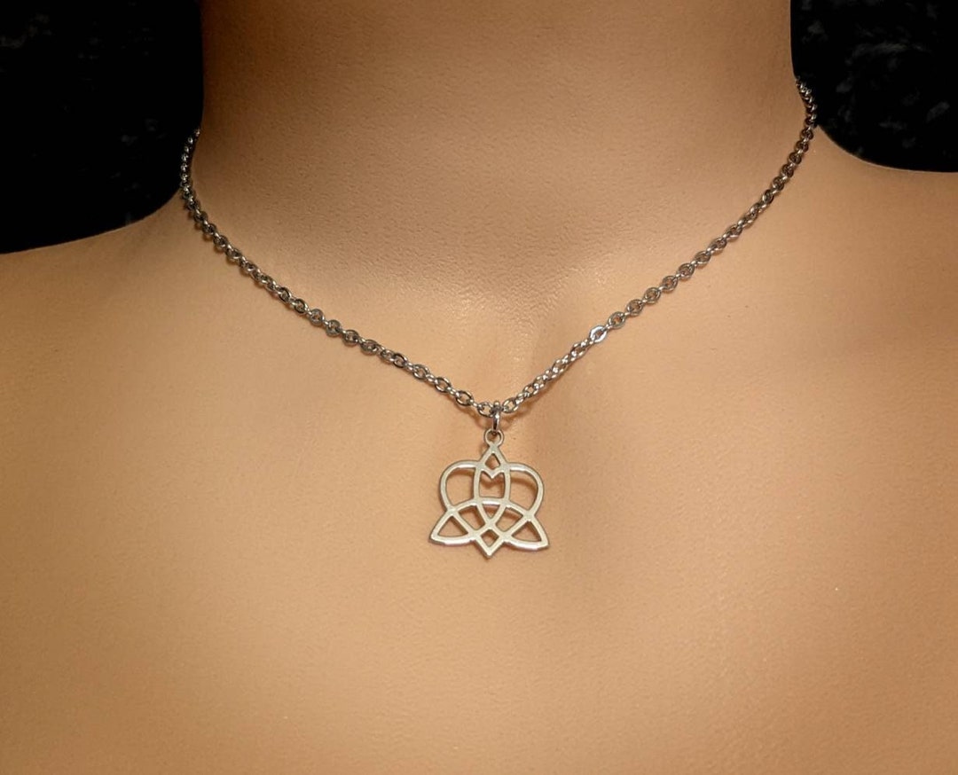 Day Collar Celtic Trinity Knot Polyamorous Locking Options 24/7 Wear Etsy