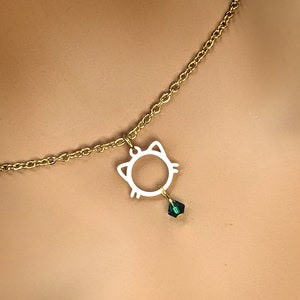 Day Collar *  Gold O Ring Kitten w/ Color Options * Locking Options * 24/7 Wear