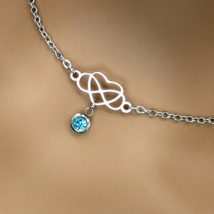 Day Collar Infinity Heart w/ Color Options Locking Options 24/7 Wear image 1