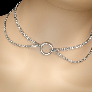 Day Collar * O Ring w/ Chain Dangle * Locking Options * 24/7 Wear
