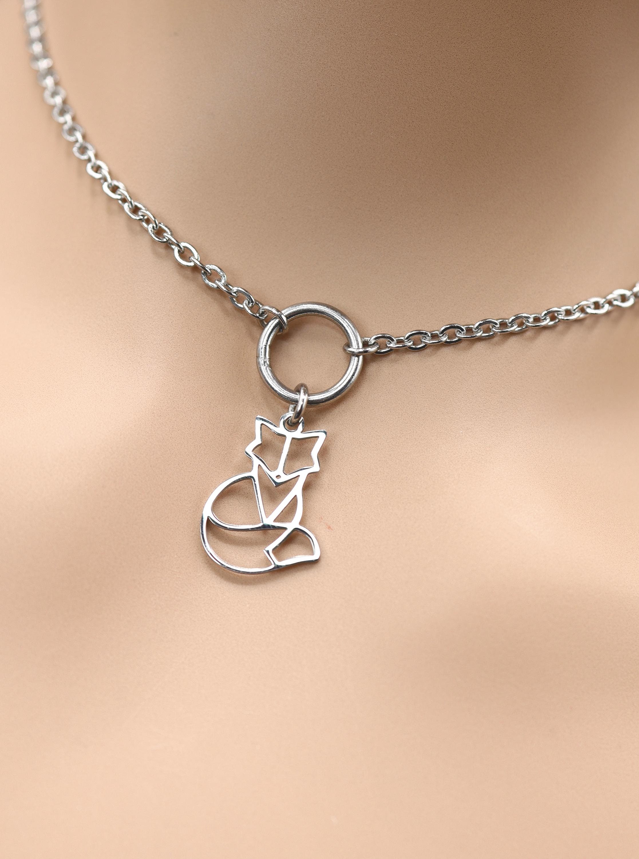 Foxy 装飾的なレンズ ネックレス