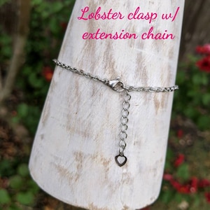 Sexy Stainless Steel Heart and Birthstone Dangle Anklet / Bracelet