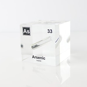 Arsenic Element Cube for Educational Science gift Fun Science display for children Great Science College Gift for Graduation