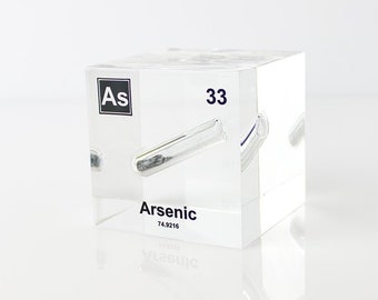 Arsenic Element Cube for Educational Science Fun Science display Gift Ideas for Teacher Professor  Great Science College Gift for Graduation