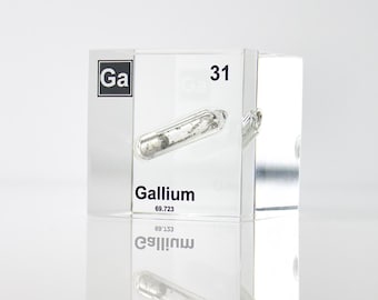 Gallium Element Cube PERIODIC TABLE Pure Melting Gallium Gift