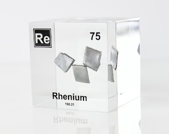 Rhenium Element Cube Personalized Handmade Graduation Gift For Best Friend Great Value Item Handmade Decor Wall Art Housewarming Gift