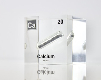 カルシウム元素キューブ 周期表 生カルシウム元素 学生用デスクオーナメント 大学卒業祝い リビングルームディスプレイ 先生へのギフト