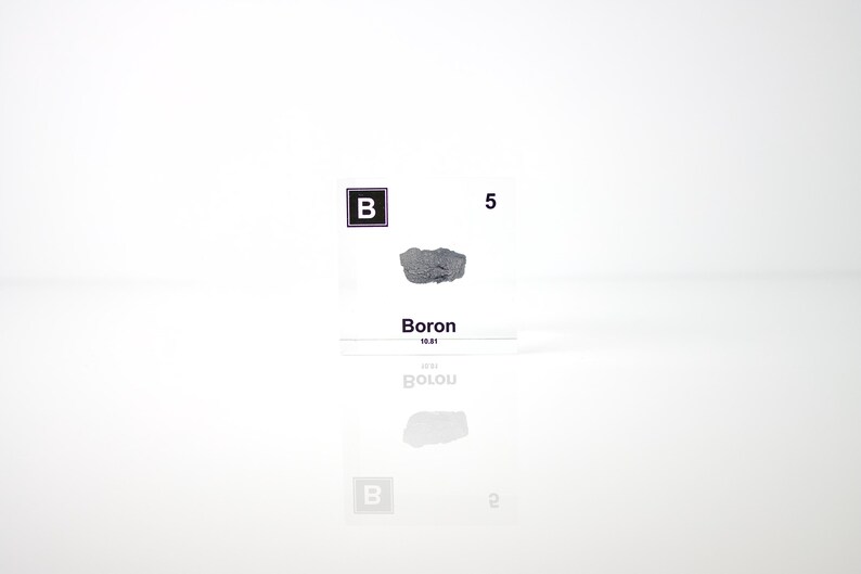 Boron Crystalline Element Cube 99.5% Pure Boron PERIODIC TABLE Sample ...