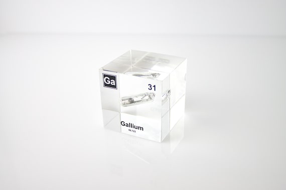 GALLIUM LLIC ION BLOCK NF WET 3個セット Gallium Element Cube PERIODIC TABLE Pure Melting Gallium Gift