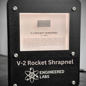 Exhibidor de luz personalizable impreso en 3D para objetos de acrílico V-2 Rocket
