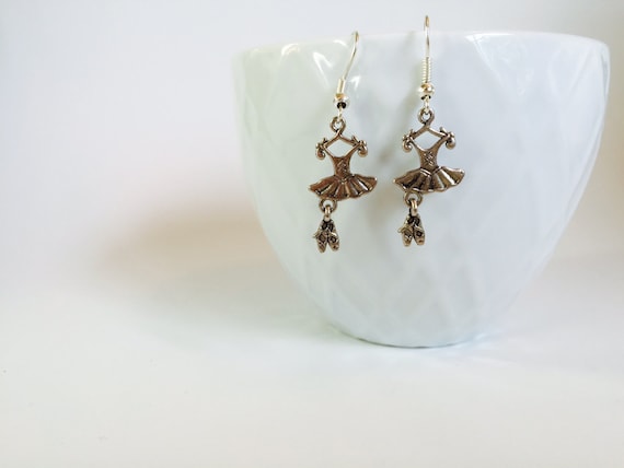 Ballet Earrings, Tutu With Shoes, Dancer Earrings, Ballet Dancer