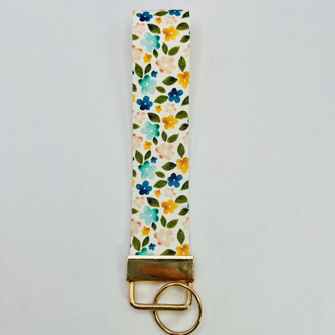 Spring Season Key Chain Spring Flowers Keychain. Vegan Leather, Lightweight, Handmade. - Etsy