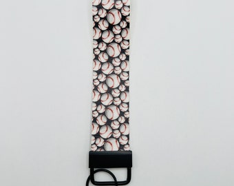 Baseball keychain, lightweight, vegan leather, handmade.
