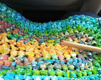 Crochet Oval Rag Rug Pattern! - Any Size Oval