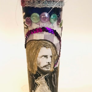 Chris Cornell Prayer Candle rock and roll candle music candle prayer Chris Cornell candle music candles Chris Cornell candle music decor image 3