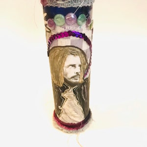 Chris Cornell Prayer Candle rock and roll candle music candle prayer Chris Cornell candle music candles Chris Cornell candle music decor image 8