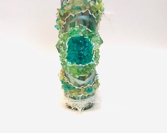 Crystal, Geode, Agate style candle handmade crystal candle, handmade geode candle, handmade agate candle, crystal candle, geode agate candle